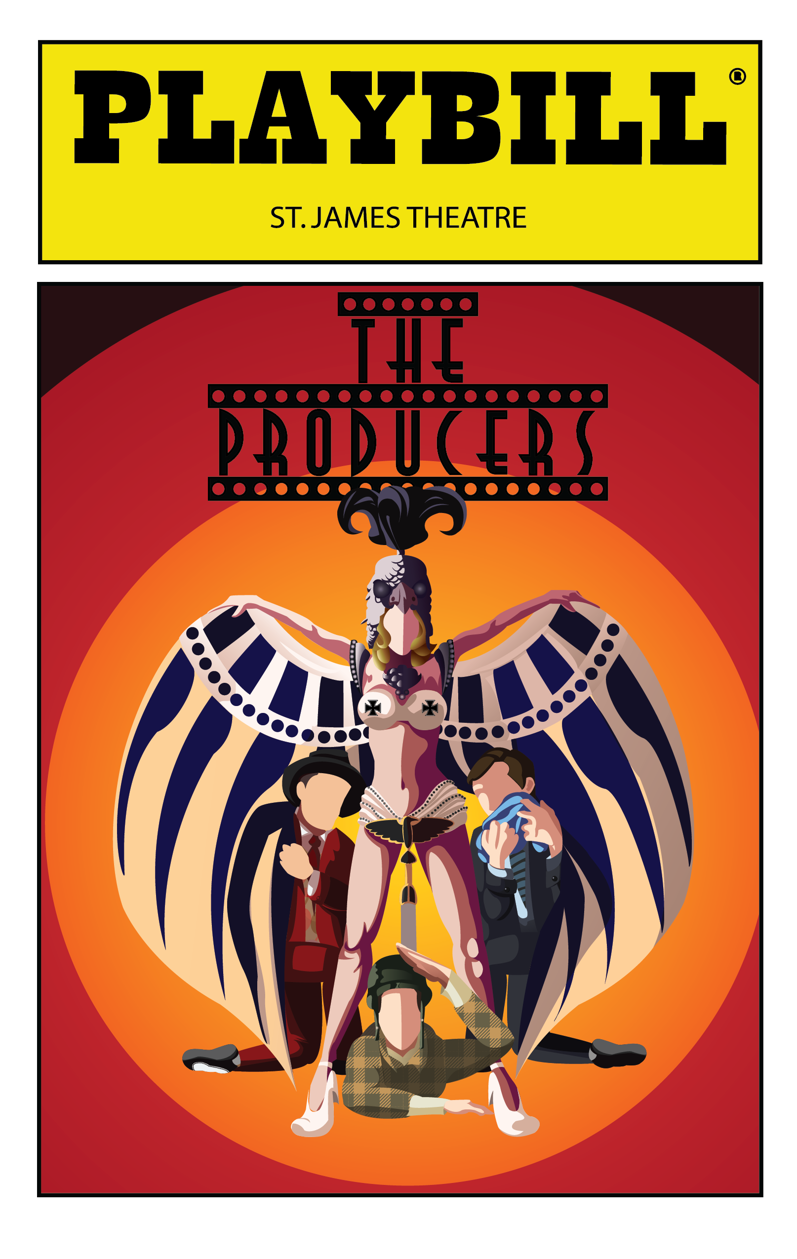 The Producers poster project - final rendering, Playbill