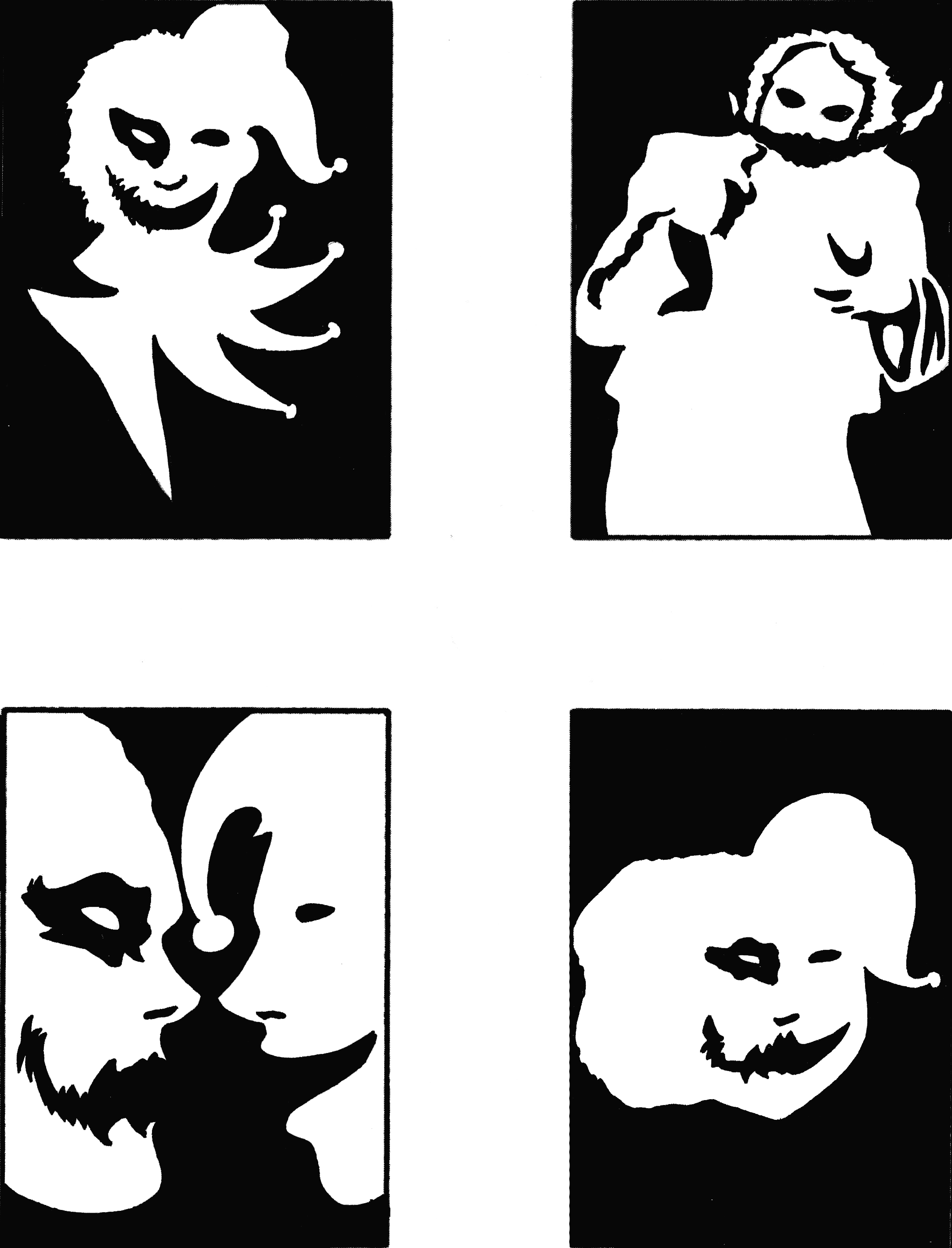 Thumbnails of simplified, 'self-explanatory' visuals for the word 'Joker'